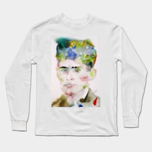 FRANZ KAFKA watercolor portrait .3 Long Sleeve T-Shirt